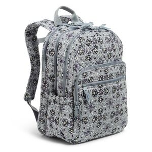 Vera Bradley XL Campus Backpack Plaza Tile Gray NWT